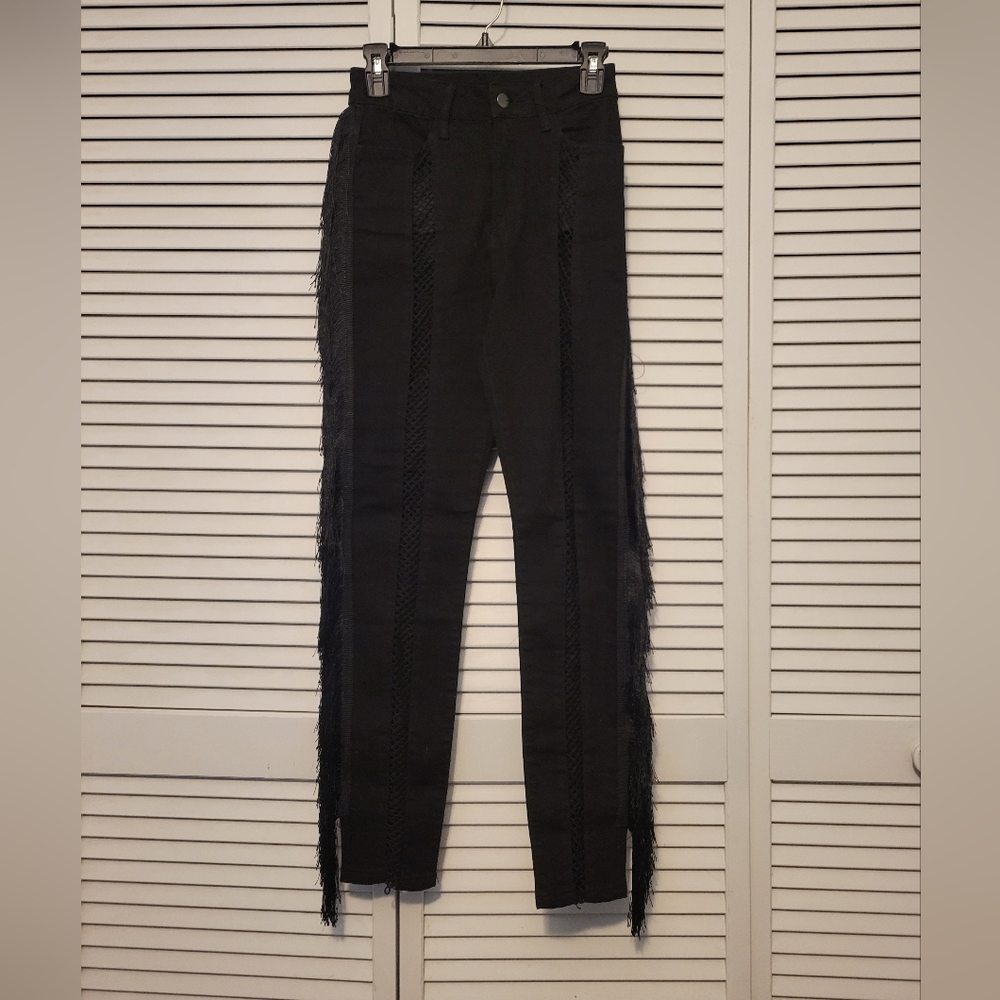 Fashion Nova jeans with fringe NWT